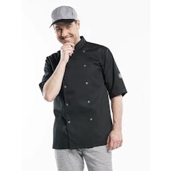 Chaud Devant  21909 Veste de chef Hilton Poco Noir Manches Courtes| 4XL - XXXXL noir 21909_0