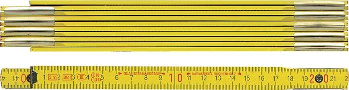 Mètre pliant en bois 1m jaune BMI_0