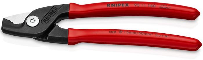 Coupe-câble longueur 160 mm revêtement en plastique KNIPEX_0