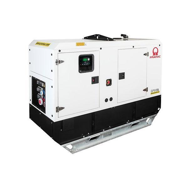 Groupe électrogène triphasé diesel GPW20P/FS5-2 220 cm³ - 20 kVA - Moteur Mecc Alte - PRAMAC - BP200TPAY0S_0