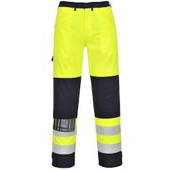 Portwest - Pantalon de travail haute visibilité multirisques Jaune / Bleu Marine Taille L - L jaune FR62YNRL_0