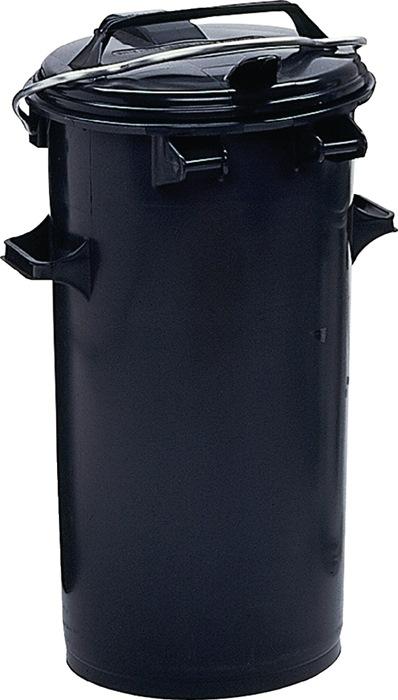 Poubelle 50 l plastique anthracite avec anse SULO_0