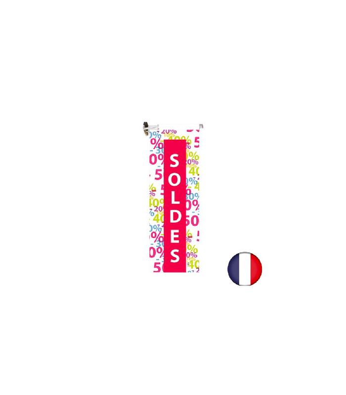 Support ventouse avec bâche SOLDES - Blanc - Fab française - Référence : IM145S2 - Publiflam®_0