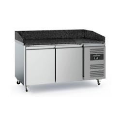 Table de préparation 2 portes pour Pizza avec Granit - Combisteel - 0615402415484_0