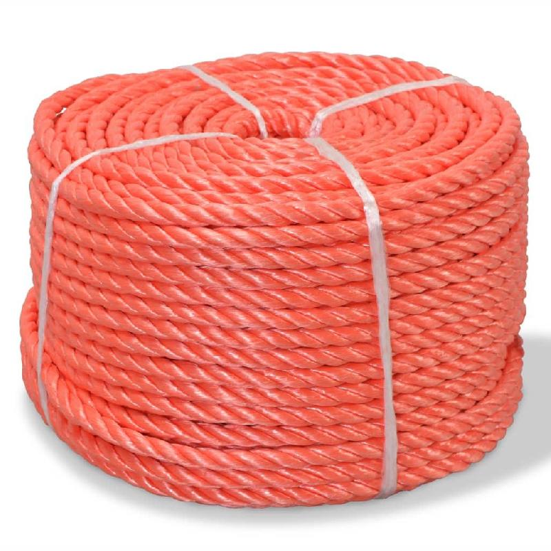 CORDE TORSADÉE POLYPROPYLÈNE 10 MM 250 M ORANGE 02_0003392_0