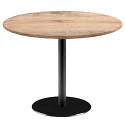 Restootab - Table Ø120cm - modèle Rome bois tanin naturel - marron fonte 3760371519521_0