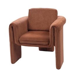 Fauteuil Scarlett -  Marron Autre Tissu Amadeus 80x76 cm - marron 3520071925530_0