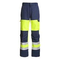 Pantalon workwear Renforts - jaune fluo/ bleu marine - taille 44_0