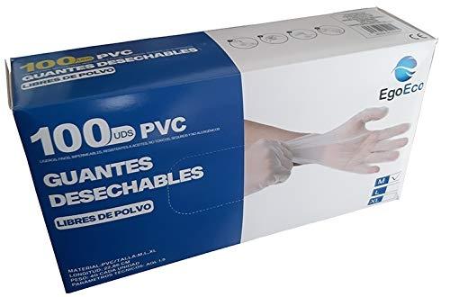 100 GANTS JETABLES EN PVC (SANS LATEX) - GANTS TRANSPARENTS POUR NETTO_0