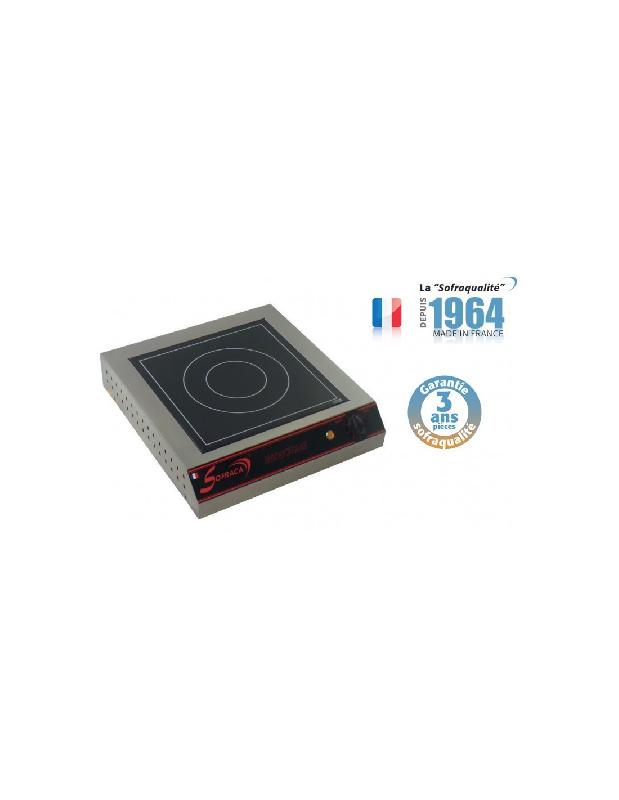 Plaque de cuisson professionnelle à induction SOFRACA - 1 foyer 3600W - Inox - 27022_0