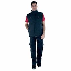 Lafont - Bodywarmer de travail mixte sans manches ELKI Noir Taille L - L noir 3609705928519_0