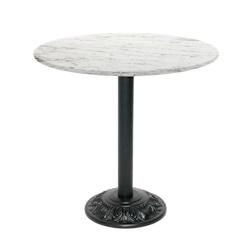 Restootab - Table style bistrot Ø70cm calacatta - blanc TB-VRS-R70M-CALAC_0