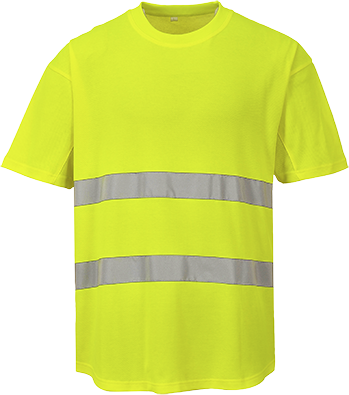 T-shirt aéré jaune c394, 3xl_0