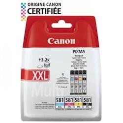 CANON Pack de 4 cartouches d'encre CLI-581 XXL tres grande capacité Noir/Cyan/Magenta/Jaune (CLI581XXL) Canon_0