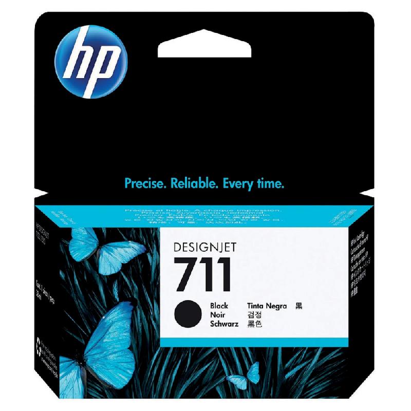 HP 711 Cartouche d'encre authentique CZ129A - Noir_0