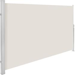 Tectake Paravent rétractable et extensible avec enrouleur - 160 x 300 cm, beige -401526 - beige polyester 401526_0