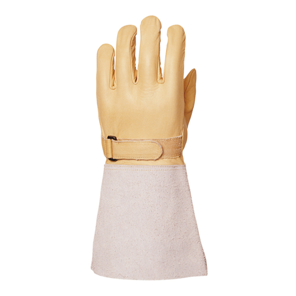 Sur-gants d'électricien en cuir fleur de vachette, hydrofuge et non-isolant PME30-T10 - Réf. MO2550 - Coverguard_0