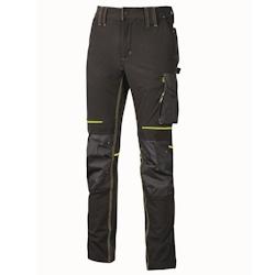 U-Power - Pantalon de travail Slim Fit noir ATOM Noir Taille XL - XL noir 8033546418369_0