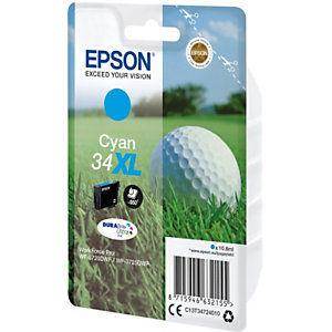 Epson 34 XL 'Golf ball' Cartouche d'encre originale grande capacité (C13T34724010) - Cyan_0