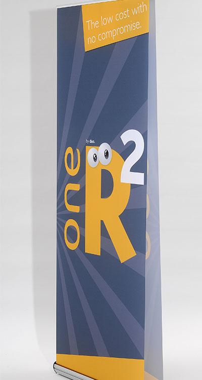 Roll-Up One R2 double face - Kakemono recto-verso simple et qualitatif - 80cm x 2m_0