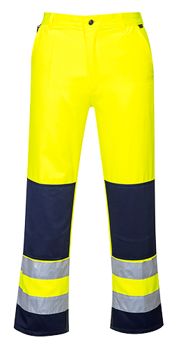 Pantalon haute-visibilité séville jaune marine tx71, m_0