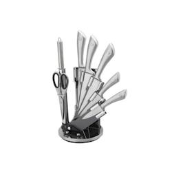 Set De Couteaux Avec Support 8 Pieces Royaltyline RLKSS600 - gris 5407004741307_0