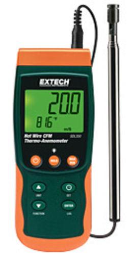 Thermo-anémomètre à fil chaud, 0.4 à 25m/s, sonde télescopique déportée, enregistreme - EXTSDL350_0