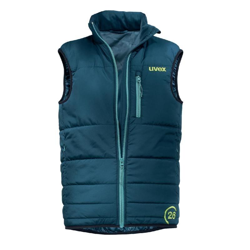 Veste matelassée sans manche chaude et légère collection 26 bleu pétrole taille xs_0