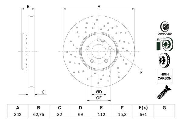 DISQUE DE FREIN BOSCH 0986479G40_0