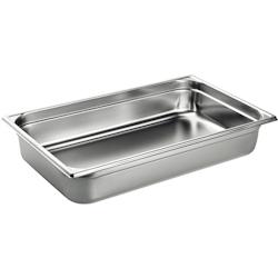 Matfer Bac gastronorme Inox plein sans anse GN 1/1 profondeur 65 mm  9 L - Bourgeat - argenté inox K049_0