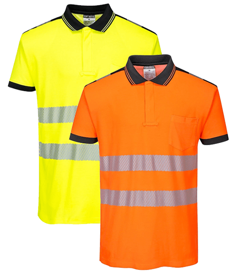 Polo de travail anti-UV haute visibilité coton, Coloris : Jaune Fluo, Taille : XL_0