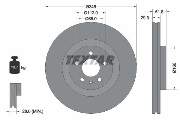 DISQUE DE FREIN TEXTAR 92160203_0