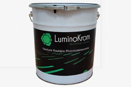 Peinture luminescente et phosphorescente pour route de couleur jaune - 10 et 20 kg - LUMINOKROM JAUNE_0