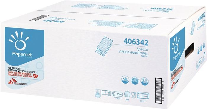 Serviette Airlaid 2 couche blanc L240xl230env. Mm 15 paquet à  250 serv./3750 serviet./UE NORDVLIES_0