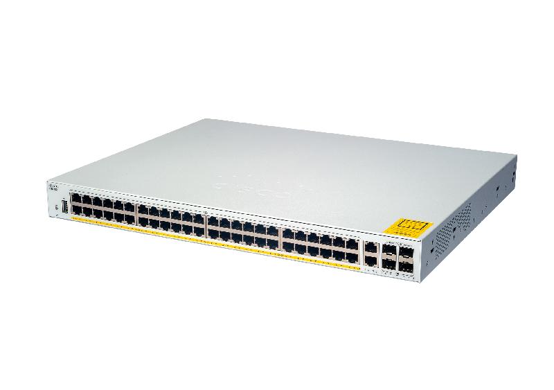 Cisco Catalyst C1000-48P-4G-L commutateur réseau Géré L2 Gigabit Ethernet (10/100/1000) Connexion Ethernet, supportant l'alimentation via ce port (PoE) Gris_0