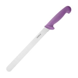 Couteau à trancher denté Hygiplas violet 25cm - FX123_0