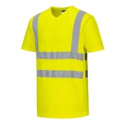 Portwest - Tee-shirt col en V avec empiècements latéraux en maille aérée Orange Taille M - M 5036108361595_0
