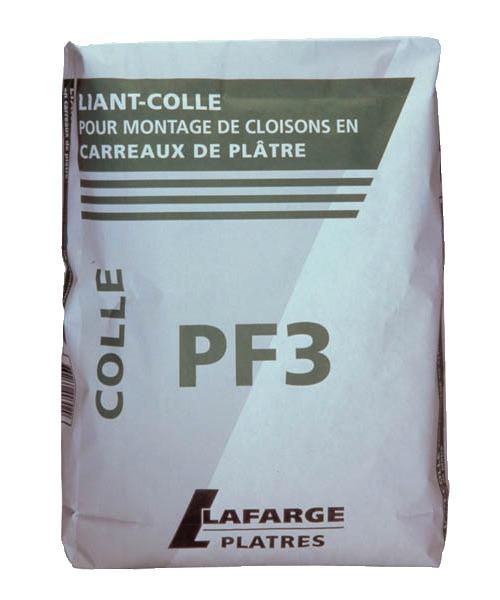 Colle carreaux de plâtre  pf3 sac de 25kg - lafarge - 95813 - 391991_0