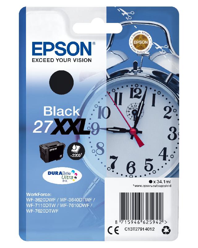 Epson Singlepack Black 27XXL DURABrite Ultra Ink_0