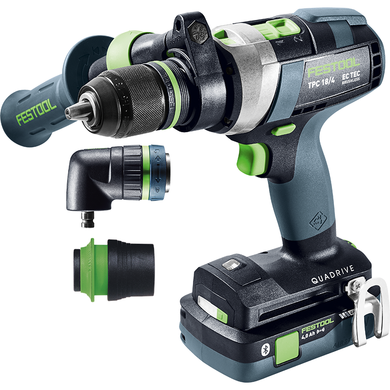 Perceuse-visseuse à percussion sans fil TPC 18/4 5,2/4,0 I-Set QUADRIVE   -  FESTOOL  -  Réf. AG02616_0