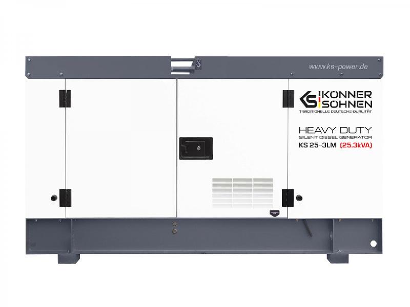 Groupe électrogène industriel diesel triphasé 25 kVA insonorisé AVR+DE - KÖNNER & SÖHNEN - 25-3LM_0