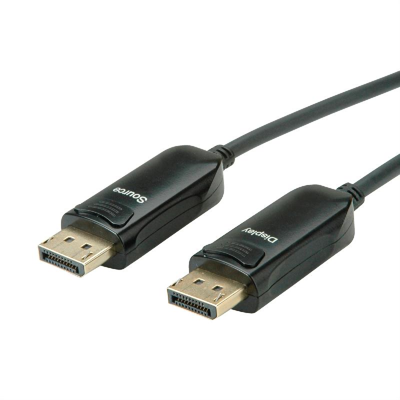 ROLINE Câble DisplayPort v1.4 (AOC), M/M, 20 m_0