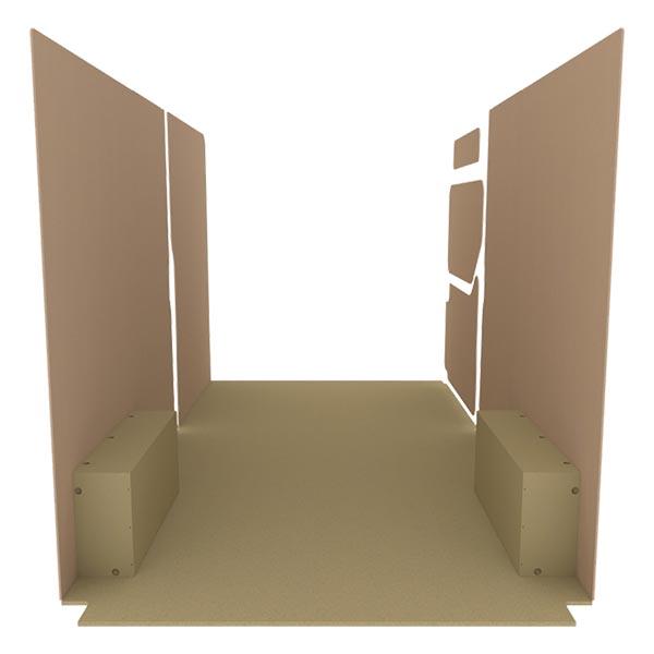 Habillage bois natural K2 aggloméré + MDF / Portes arrière incluses_0