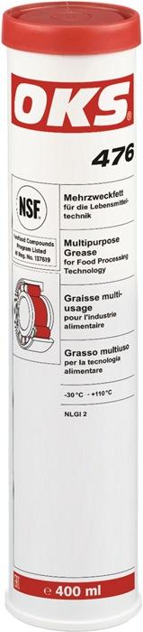 Graisse multius.P. L'industrie agroalim. OKS 476 400 ml blanc NSF H1 cartouche OKS_0