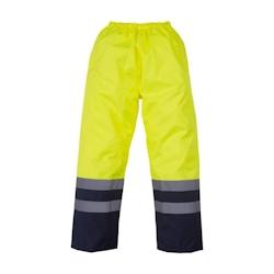Surpantalon haute visibilité imperméable YOKO jaune|marine T.L Yoko - L polyester 6933883211024_0