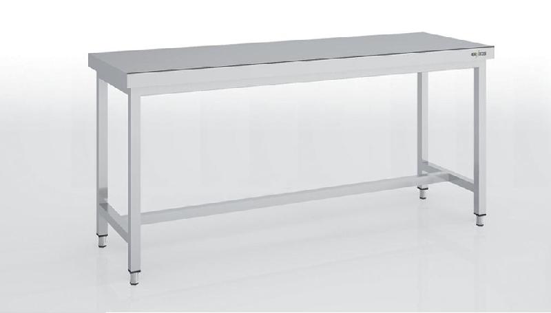 Table centrale en inox 600x600x850 avec renfort - MCSD60-60_0