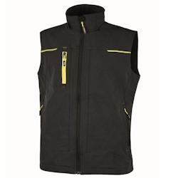 U-Power - Gilet de travail en tissu noir SATURN Noir Taille 3XL - XXXL noir 8033546422106_0