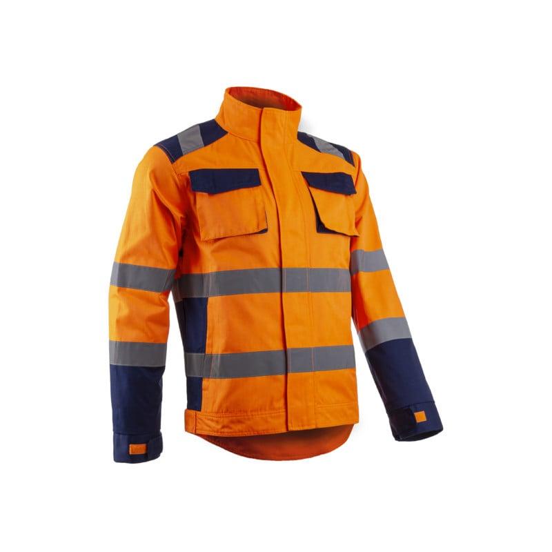 Veste - HIBANA - 60% CO/40% PES 270g/m2 + Stretch - Orange HV/Marine - COVERGUARD | 5HBJ170_0