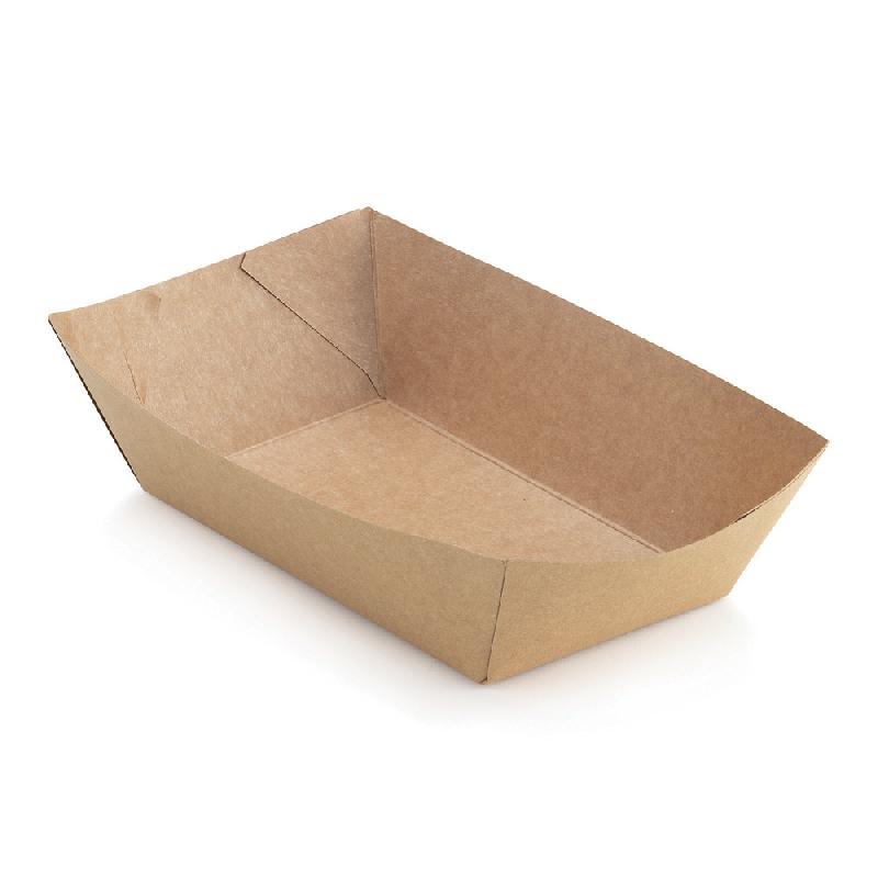 Barquette en carton 96cl kraft brun - lot de 250_0