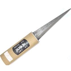 Ikeuti Couteau à Glace Lame Martelée 13.5cm et Fourreau en Bois - 4986822141359_0